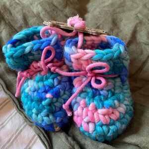 Padraig Cottage Wool Baby Slippers